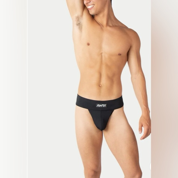 Awry Thick Swim Thong Black L - Picture 2 of 6